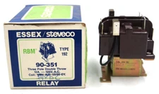 Essex 90-351 RBM Type 192 3PDT 12 Amp 125VAC RELAY 24VDC Coil
