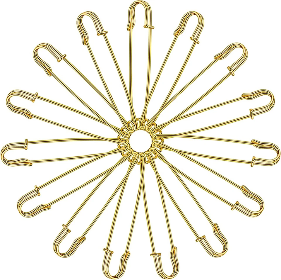 30 Stück Sicherheitsnadeln Anstecknadeln L Grösse 70mm für Kleidung Leder Segel - Bild 3 von 4