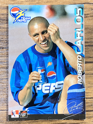 Team Pepsi 2002 FIFA World Cup Soccer Card Roberto Carlos KFC