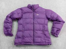 Lowe Alpine Puffer Jacket Womens Goose Down Packable Coat Size 16 Pit To Pit 19"