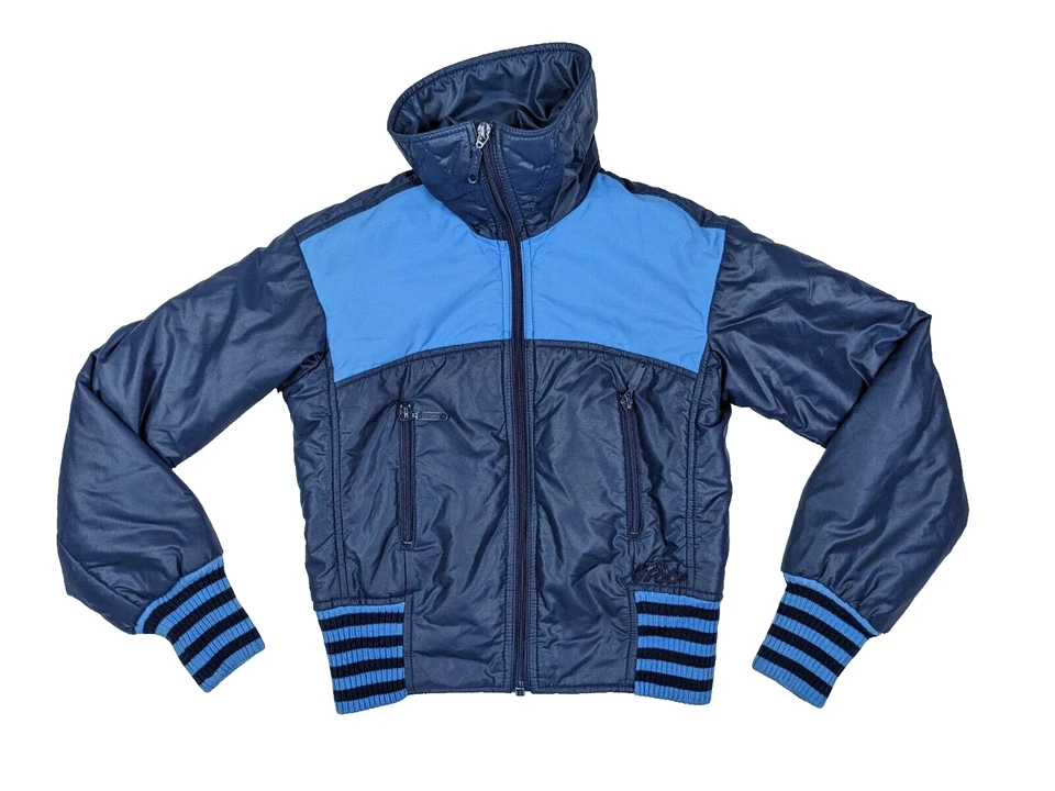 HCC Henri Charles Colsenet Vintage Skijacke Damen 36 Blau Jacke 70s 80s - Bild 1 von 4