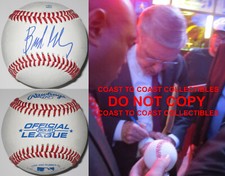 Bud Selig MLB Commissioner signed autographed baseball, COA exact proof