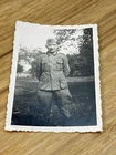 Antique World War 2 WWII Era Photograph Soldier Uniform Military Militaria KG JD