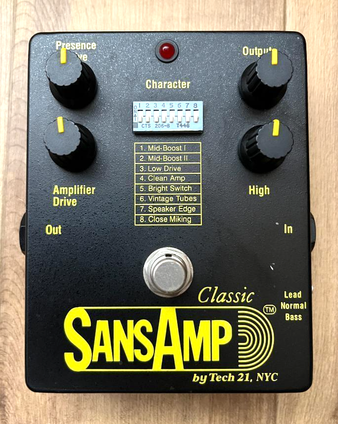 Tech 21 NYC SA1 SansAmp Classic Tube Amp Emulator Guitar Effects Pedal
