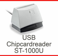Usb Cherry St1000u St1002u Chip Card Reader Hbci Homebanking New