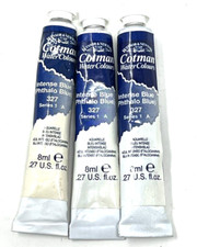 Winsor And Newton Cotman 8mL Watercolor paint Intense phthalo Blue lot of 3