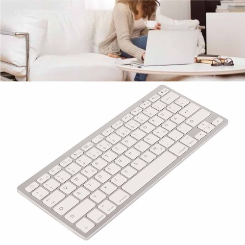 Wireless Keyboard Universal Slim Silent Wireless BT German Keyboard For IOS SLS - Picture 21 of 21