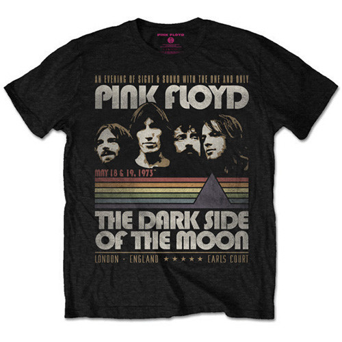 Pink Floyd Men's Black T-Shirt Dark 