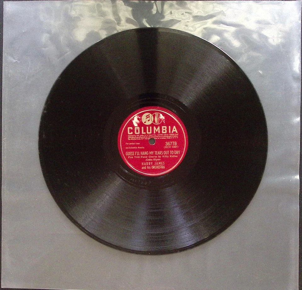 HARRY JAMES GUESS I'LL HANG MY TEARS OUT TO DRY/I DON'T CARE WHO 78 RPM 181-59 Foto 2 de 3