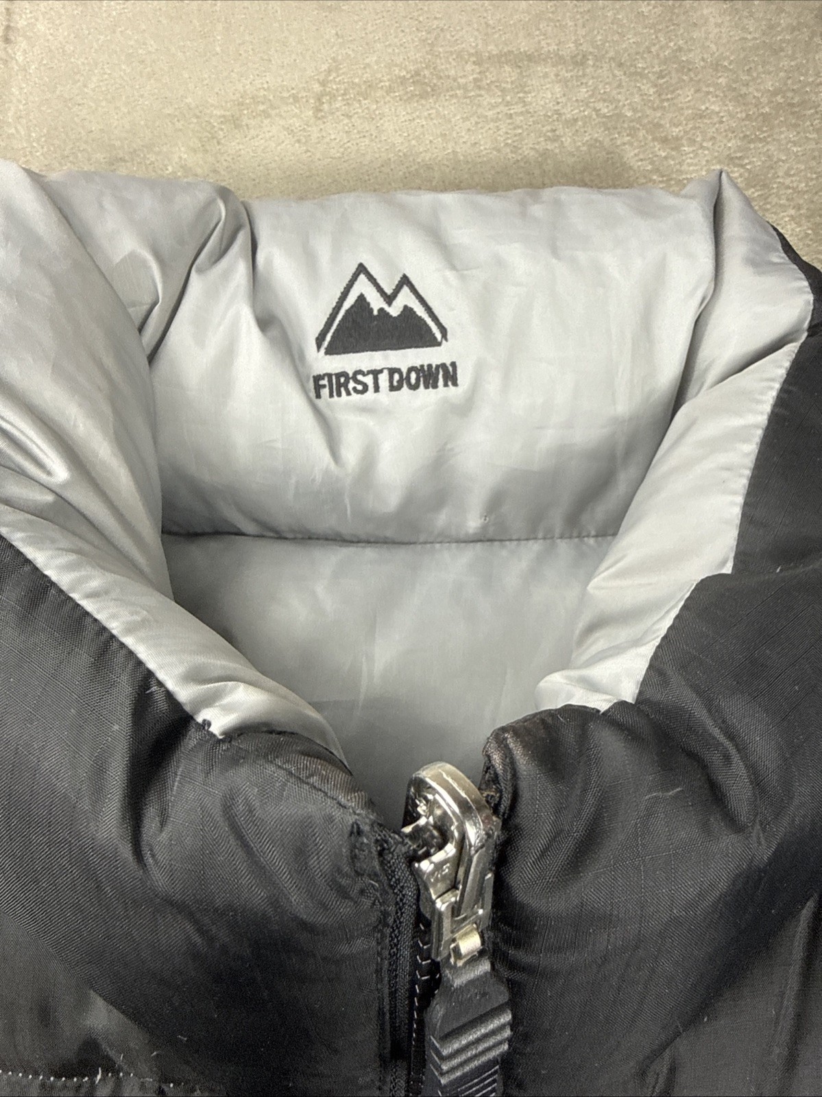 First Down Sub Zero Down Puffer Small Jacket Blac… - image 3