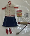 1963 Vintage Mattel Barbie Skipper #1912 Cookie Time Outfit W/ Accessories
