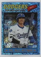 2026 Topps Heritage Chrome Light Blue Sparkle Refractor Shohei Ohtani #290
