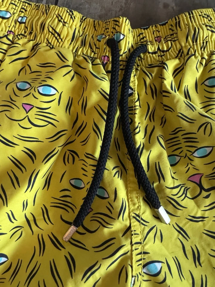 Pantalones Cortos de Natación Vilebrequin Niños León Amarillo, Cordón Niños Talla 10-12 Leer Foto 2 de 4