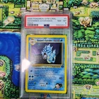 Giovanni's Gyarados 5 2000 Pokemon Gym Challenge Holo Rare PSA 8 Swirl