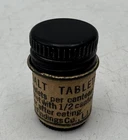 WW2 era US Army Military USGI C-Ration Salt Tablet Bottle Container Restoration