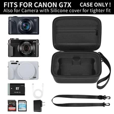 Hard Case for Canon G7X Mark III II SX740 HS Vlogging Camera Protective Bag