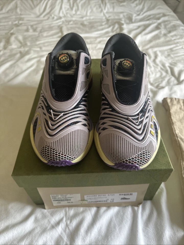 Zapatillas Gucci Púrpura Ultrapace R Talla 8 EE. UU. Para Hombres RARAS DE COLECCIÓN Caja Original Foto 2 de 4