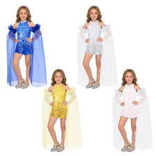 Kids Girls Romper Photoshoot Toddler Playsuit Off Shoulder Jumpsuit Organza