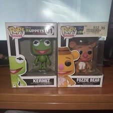 Funko Pop Lot Of Two Kermit #01 And Fozzie Bear #04