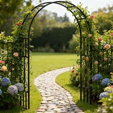 Garden Arbor Trellis,Steel Garden Arch Trellis,for Climbing Plants Roses