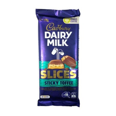 Cadbury Slices Sticky Toffee Schokolade - Import [MHD: 03.03.2026]