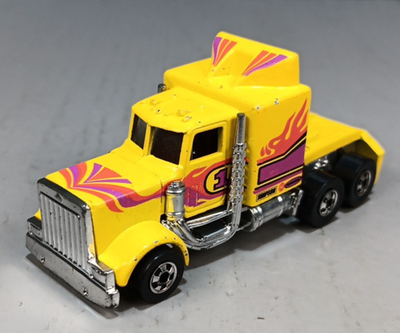 LONG SHOT Hot Wheels 1983 YELLOW Semi Truck Hong Kong | eBay
