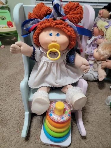 Vintage Cabbage Patch Kid  1985  Red Space Buns  Hm6 Beautiful