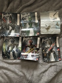 LEGO Bionicle Toa Inika Lot of All 6 With Instructions And Canisters