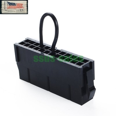 24-Pin Female Power Connector GND Pin15/17/18 ATX PSU Power Connector Starter