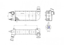 HART Ladeluftkühler LLK Kühler für Fiat 500 1.2 1.3 D Multijet Ford KA