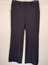 Liz Claiborne Women 12 Secretly Slender Trouser Pant Tummy Slimming Navy NWT