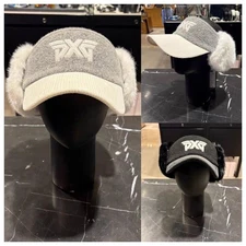 PXG Golf Fluffy Sun Visor Cap Black or White Freesize  from Japan DHL FedEx