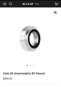 Blazar Cato 2x Anamorphic EF Adapter NEW !!