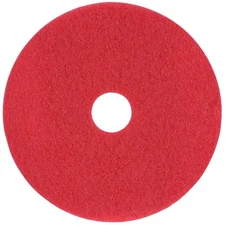 Case of 5 Sanico MVP Lead Off 18" Red Buffing Floor Pad