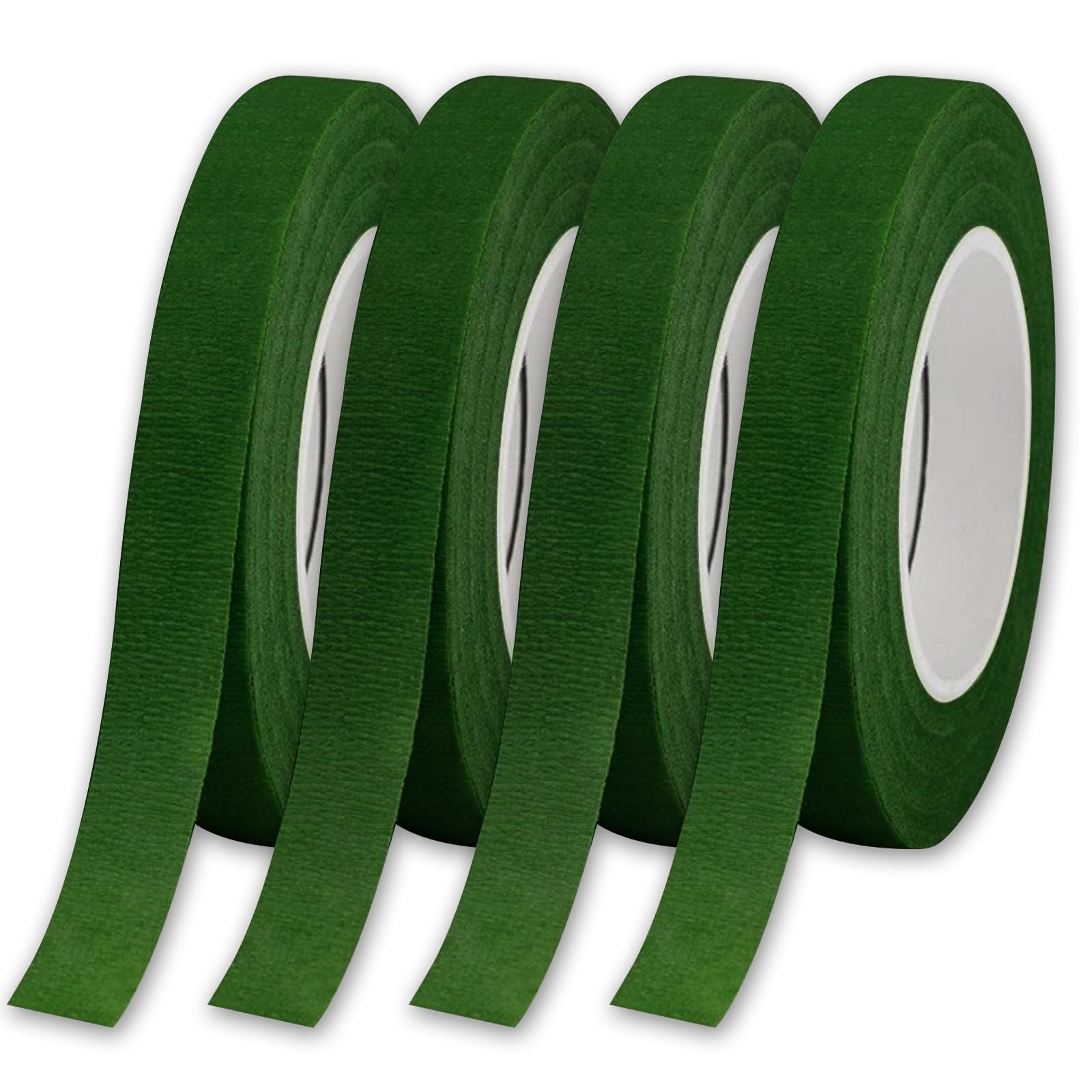 ReaJoys Floral Tape, 4 Rolls Green Florist Tape Flower Stem Wrap