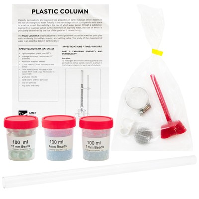 American Educational Products Plastic Column Kit for the Study of Porosity