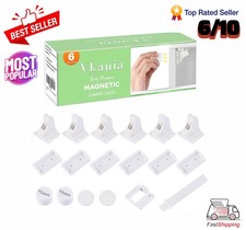 6/10 Pack Magnetic Cabinet Locks Baby Proofing
