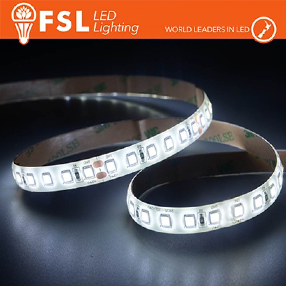 Striscia LED 24V 5m 6500K IP65 Impermeabile in Silicone Professionale