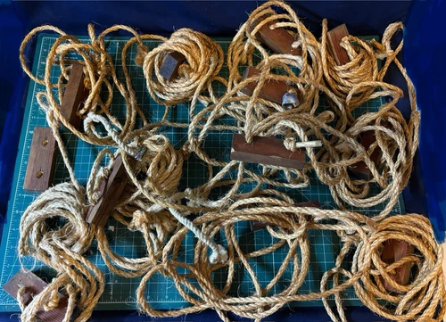 WW2 US Military Rare Tent Pole Ropes