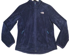 The North Face Osito 2 Fleece Jacket Womens Medium Navy Blue Full Zip High Pile