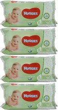 Huggies Baby Wipes Natural Care with Aloe Vera, 56 Count Pack of 4 