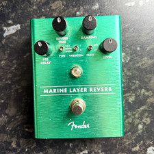 Fender Marine Layer Reverb Digital Reverb Effects Pedal for Electric Guitar