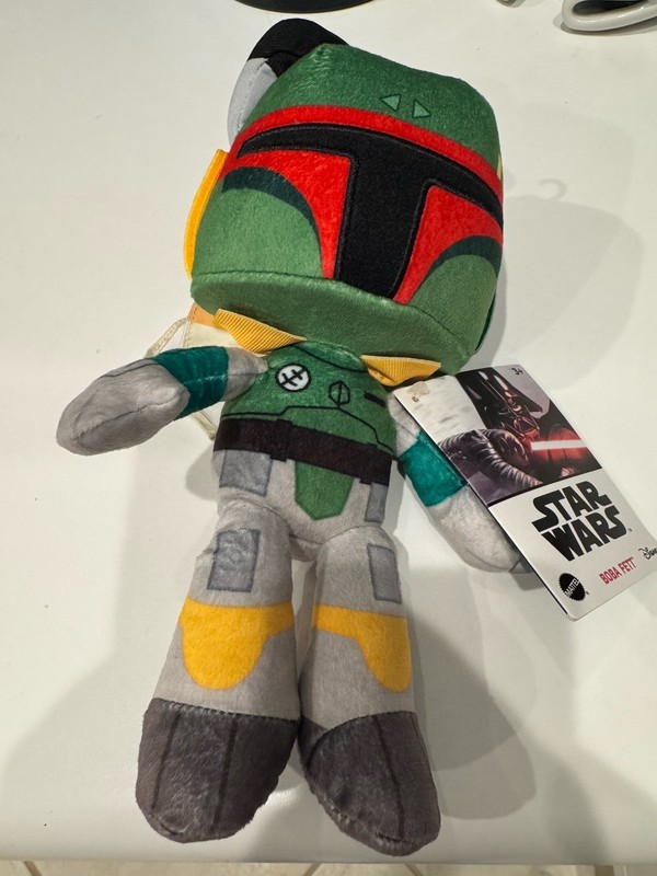 Star Wars Boba Fett 8" Plush Stuffed Toy Disney Store Collectible Soft Doll