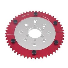 Universal 35 Chain 53T Split Sprocket with Adapter for 212cc Silver Silver