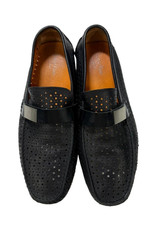 Calvin Klein perforated black leather loafers  MEN  SIZE: 45