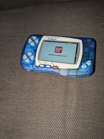 Blue Clear Bandai WonderSwan Color WS w/ Backlit IPS Screen Japanese Handheld 