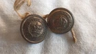 Queen Victoria VR & KC Post Office Victoria buttons x 2. Bowley Melb & London.