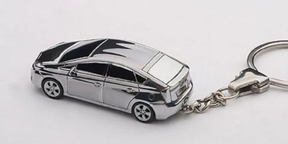 AUTOart 1/87 scale Toyota Prius key chain aluminum F/S w/Tracking# Japan New - Image 2 of 4