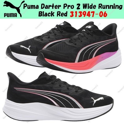 Puma Darter Pro 2 Wide Running Schwarz Rot 313947-06 Herren Gr.