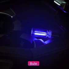 Touch Control Car USB LED Blue Light Atmosphere Night Light Dimmable New